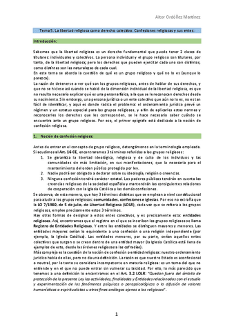Tema 5. La libertad religiosa como derecho colectivo. Confesiones religiosas y sus entes. .pdf