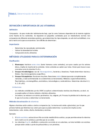 APUNTES Tema 5 Determinación de vitaminas.pdf