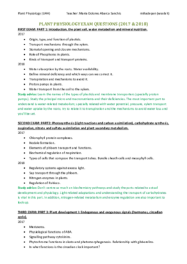 Plant Physiology exams 2017 & 2018 wuolah.pdf