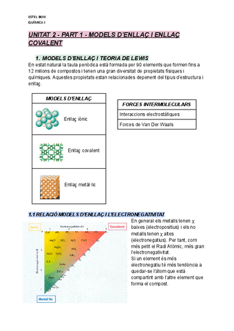 UNITAT 2 - PART 1 - Models d'Enllaç i  Enllaç Covalent.pdf