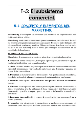 T.5 - IEE (resumen): El subsistema comercial..pdf