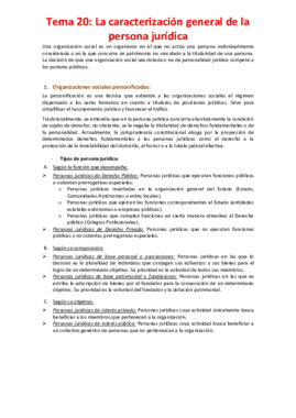 Tema 20 - La caracterización general de la persona jurídica.pdf