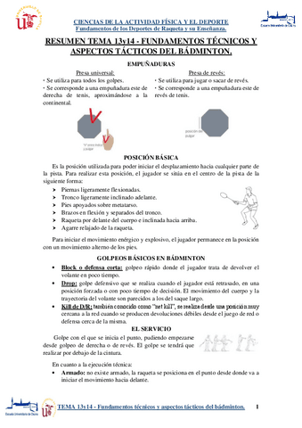 RESUMEN-TEMA-13y14-Fundamentos-tecnicos-y-aspectos-tacticos-del-badminton..pdf