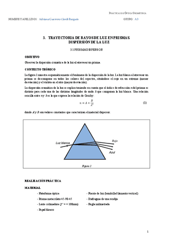 Pràctica 3: Trajectòria de raigs de llum en prismes. Dispersió de la llum.pdf