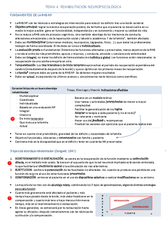 Resumen Tema 4 - Rehabilitación Neuropsicológica.pdf