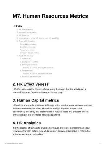 M7. Human Resources Metrics.pdf