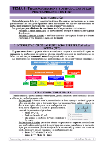 Tema 8. Transformación y equiparación de las puntuaciones de un test .pdf