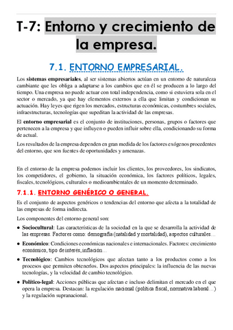 T.7 - IEE (resumen): Entorno y crecimiento de la empresa..pdf