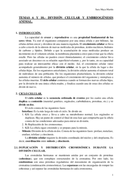 TEMAS 6 Y 10.- DIVISIÓN CELULAR Y EMBRIOGÉNESIS ANIMAL.pdf