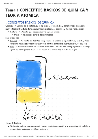 Tema Conceptos Basicos De Quimica Y Teoria Atomica Html Pdf