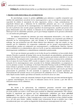 TEMA 9 INTRODUCCION A LA PRODUCCIÓN DE ANTIBIOTICOS.pdf