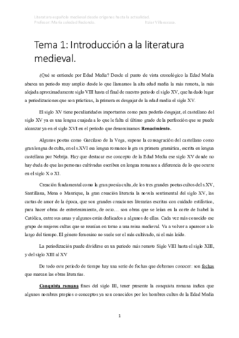 LITERATURA ESPAÑOLA MEDIEVAL DESDE LOS ORÍGENES AL SIGLO XIV 2015 2016.pdf