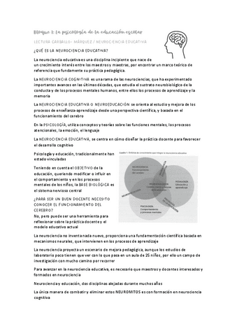 Bloque Psico Educacion Y Lecturas Pdf