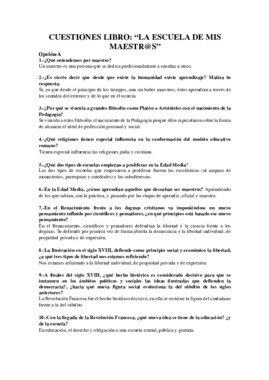 CUESTIONES LIBRO LA ESCUELA DE MIS MAESTROS.pdf