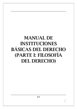 Manual de Instituciones Básicas del Derecho (Parte I - Filosofía del Derecho).pdf