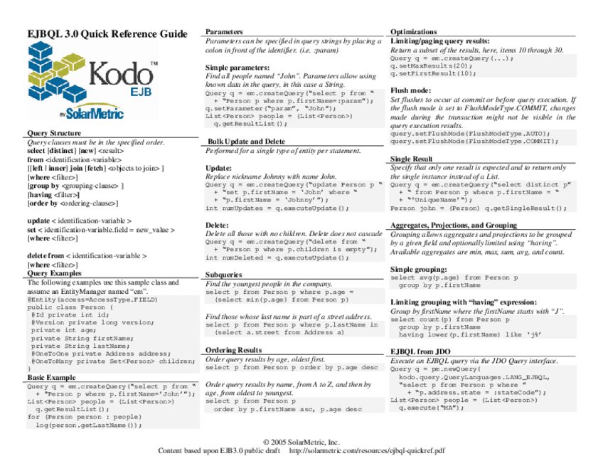 Miniatura del documento softwarearchitecture2008-ejbql-quickref.pdf