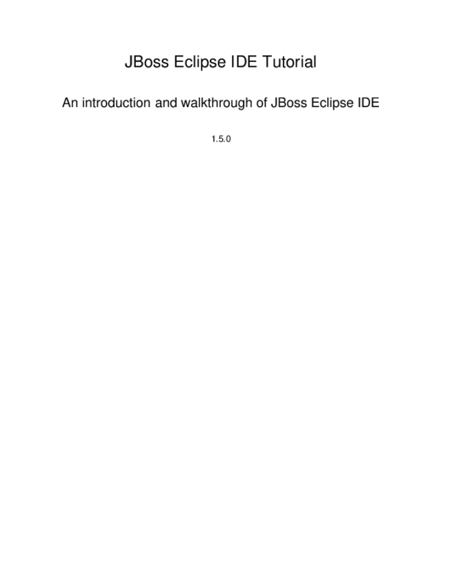 Miniatura del documento JBossIDE-Tutorial.pdf