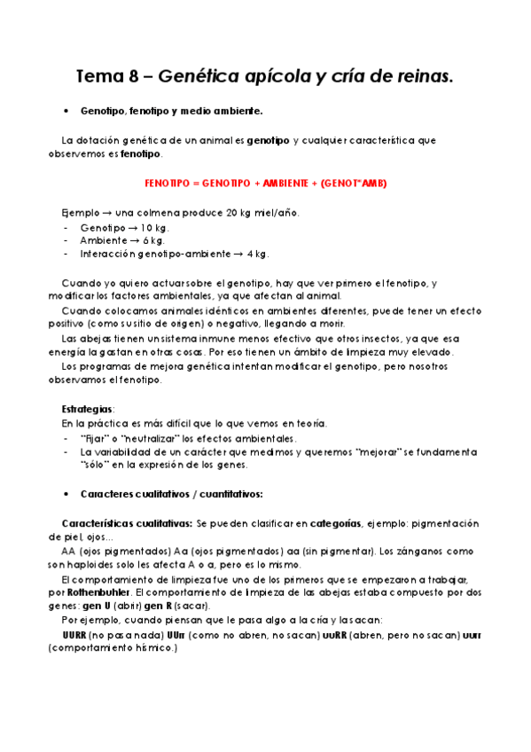Miniatura del documento Tema 8 - Genética apícola y cría de reinas.pdf
