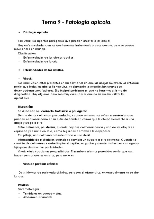 Miniatura del documento Tema 9 - Patología apícola.pdf