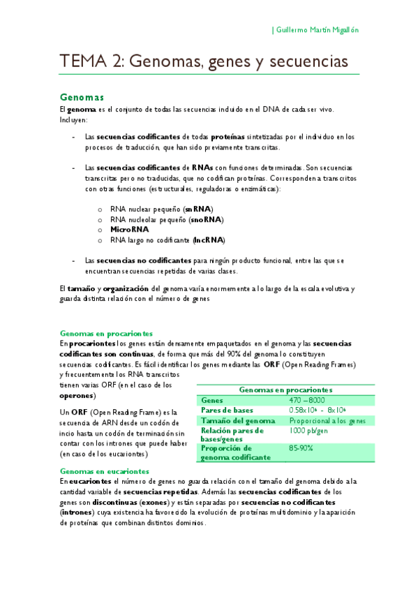 Miniatura del documento TEMA 2. Genomas- genes y secuencias.pdf
