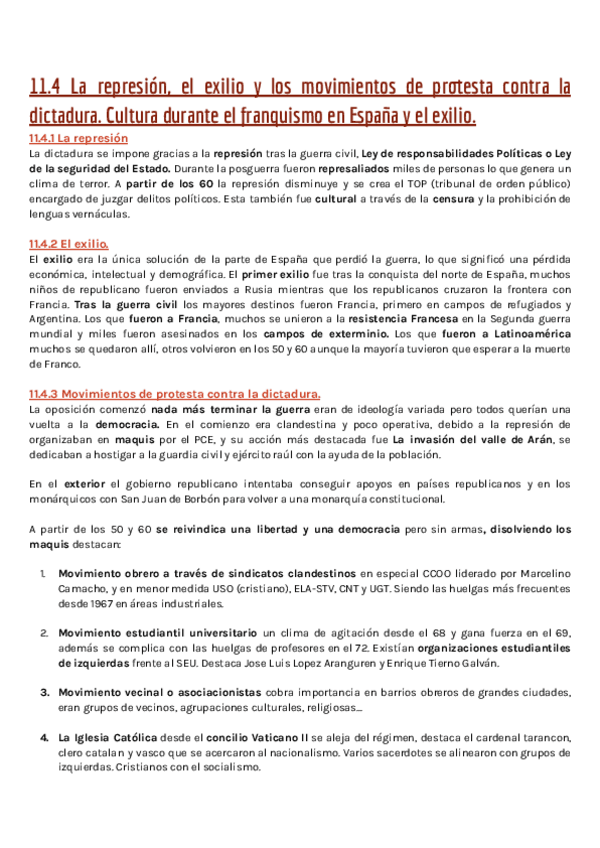Miniatura del documento 11.4-La-represion-el-exilio-y-los-movimientos-de-protesta-contra-la-dictadura.-Cultura-durante-el-franquismo-en-Espana-y-el-exilio..pdf