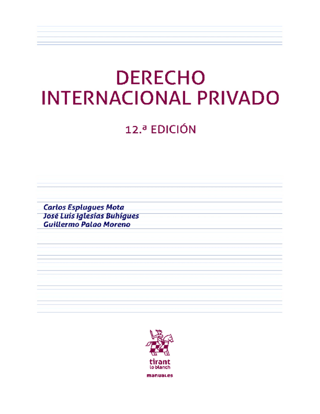 Miniatura del documento MANUAL DERECHO INTERNACIONAL PRIVADO.pdf