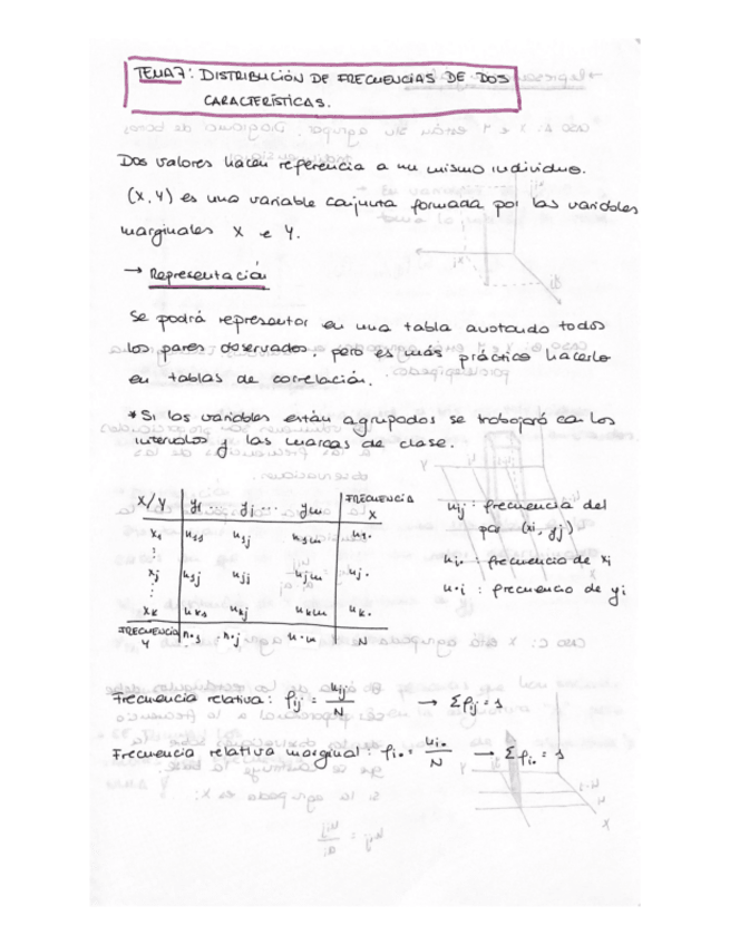 Miniatura del documento TEMA 7: DISTRIBUCION DE FRECUENCIAS DE DOS CARACTERISTICAS.pdf