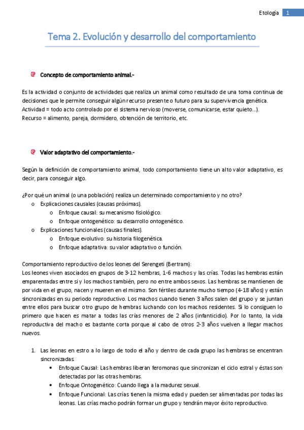 Miniatura del documento Tema 2. Evolución y desarrollo del comportamiento.pdf
