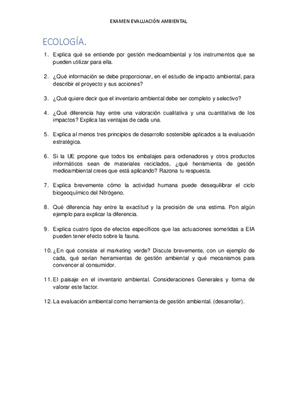 Miniatura del documento Evaluación Ambiental: Batería de preguntas (Exámenes).pdf