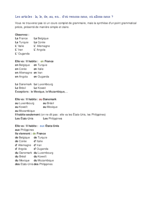 Miniatura del documento Les articles.docx