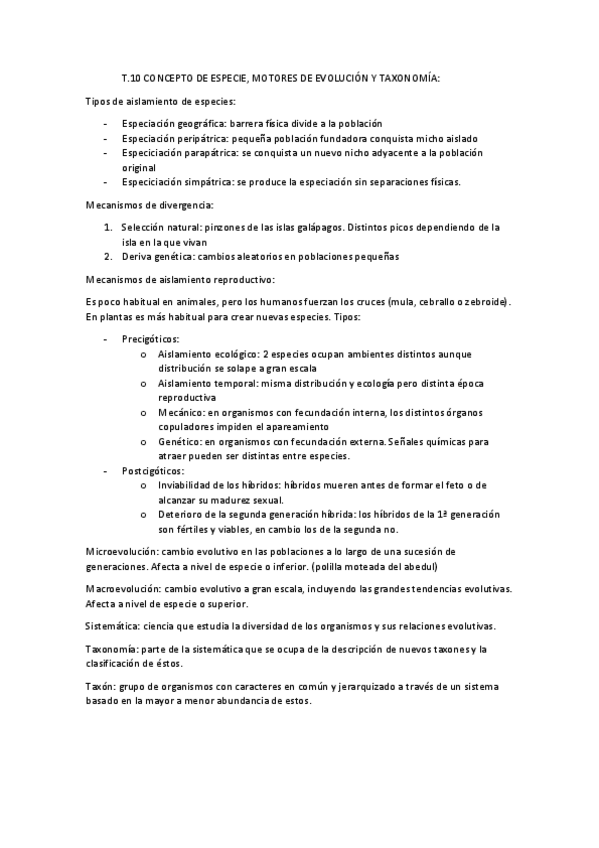 Miniatura del documento T.10-CONCEPTO-DE-ESPECIE-MOTORES-DE-EVOLUCION-Y-TAXONOMIA.pdf