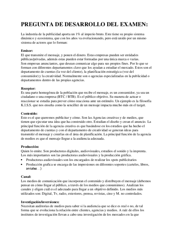 Miniatura del documento Pregunta Desarrollo Examen Ecosistema Publicitario. 1º carrera.pdf
