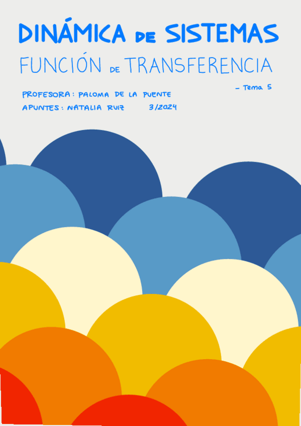 Miniatura del documento Tema 5: Función Transferencia + Ejercicios.pdf