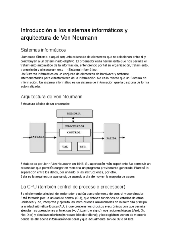 Miniatura del documento Introduccion-a-los-sistemas-informaticos-y-arquitectura-de-Von-Neumann.pdf