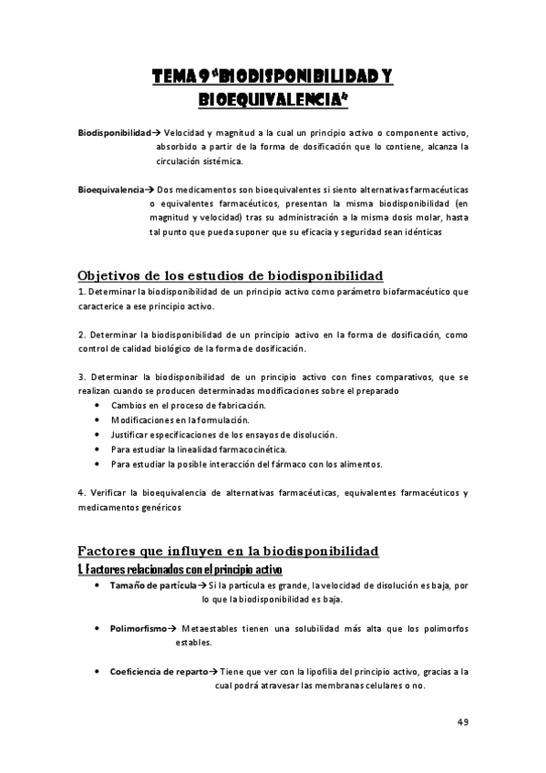 Miniatura del documento Tema 9 (Biodisponibilidad y bioequivalencia).pdf