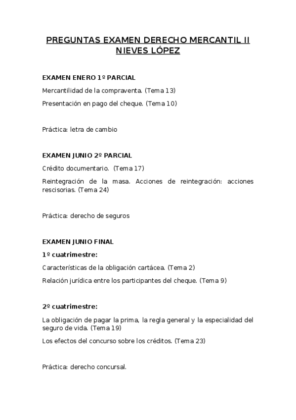 Miniatura del documento PREGUNTAS EXAMEN DERECHO MERCANTIL II NIEVES LÓPEZ.docx