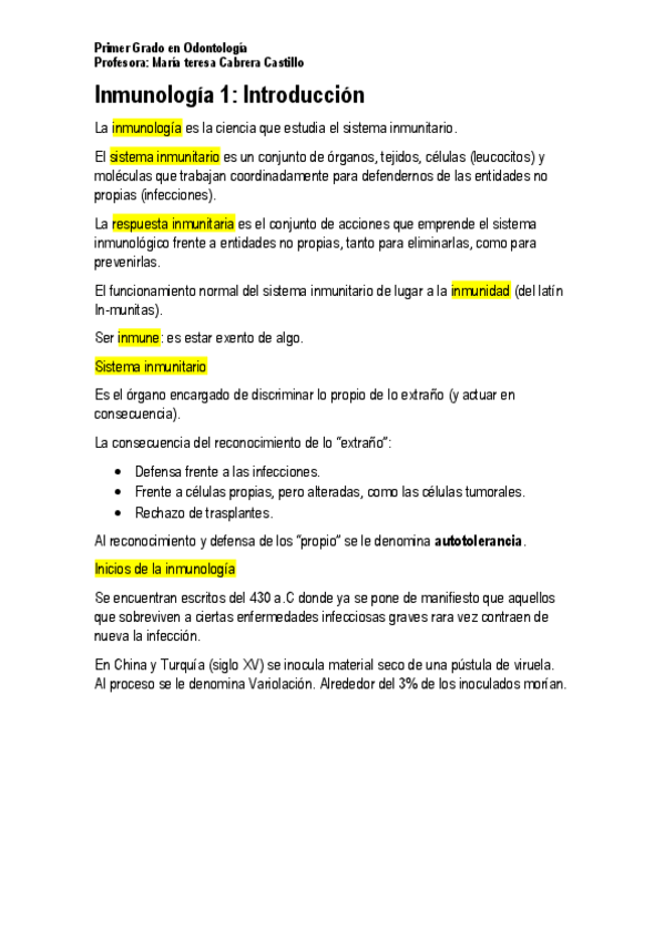 Miniatura del documento Inmunología 1. Introducción.pdf