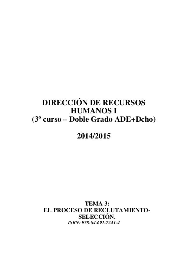 Miniatura del documento TEMA 3 DRHI. EL PROCESO DE RECLUTAMIENTO SELECCION.pdf