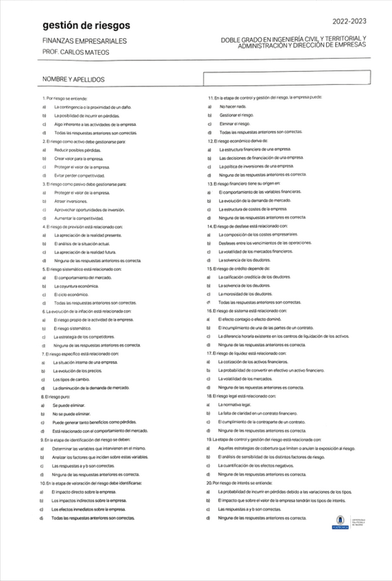 Miniatura del documento Test y Ejercicios Resueltos Gestión de Riesgos.pdf