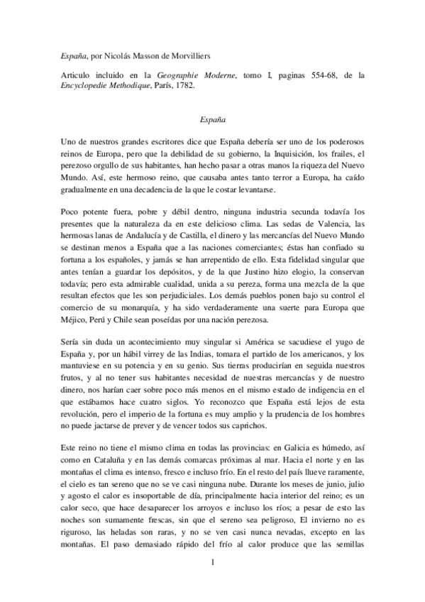 Miniatura del documento Texto II. España según Masson de Morvilliers. Práctica del 27 de enero.pdf