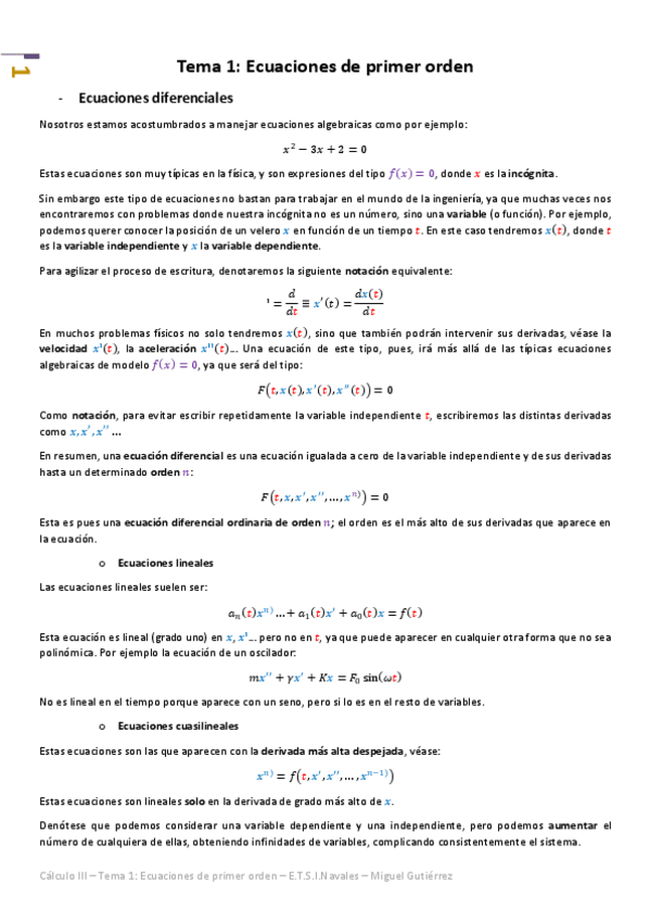 Miniatura del documento Cálculo III - Tema 1 - Ecuaciones de primer orden.pdf