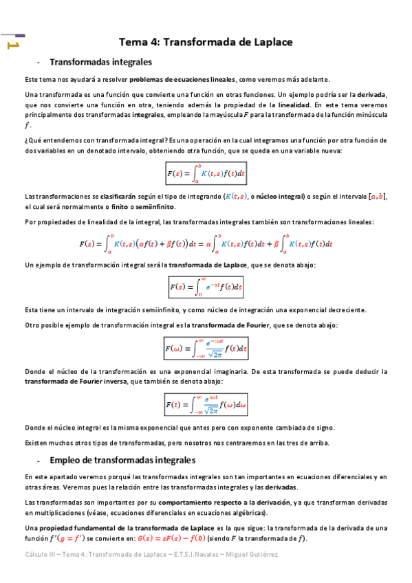 Miniatura del documento Cálculo III - Tema 4 - Transformada de Laplace.pdf