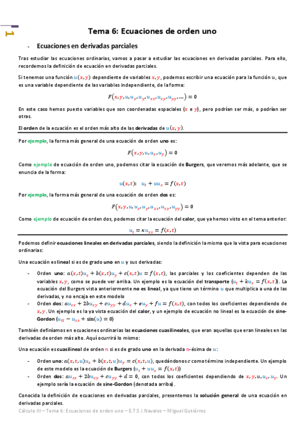 Miniatura del documento Cálculo III - Tema 6 - Ecuaciones de orden uno.pdf