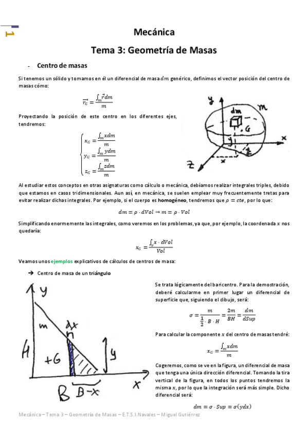 Miniatura del documento Mecánica - Tema 3 - Geometría de Masas.pdf