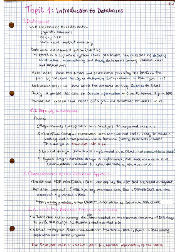 Miniatura del documento DB_UNITS 1, 2_APUNTES_Introduction Database System Concepts and Architecture.pdf