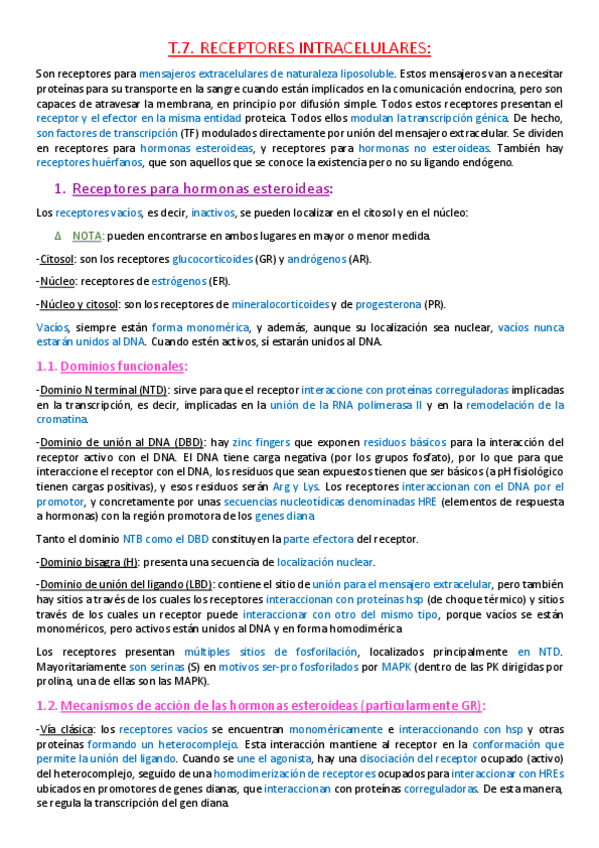 Miniatura del documento Tema 7. Receptores intracelulares..pdf