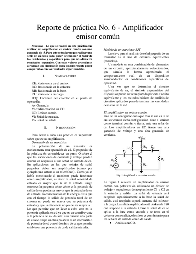 Miniatura del documento PRACTICA-6-AMPLIFICADOR-DE-EMISOR-COMUN.pdf