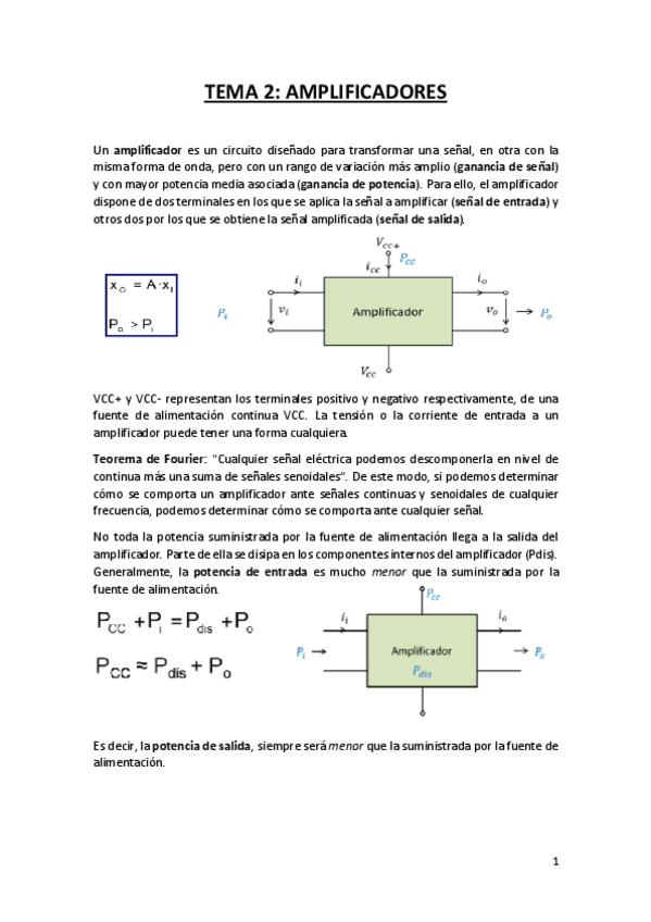 Miniatura del documento RESUMEN TEMA 2- AMPLIFICADORES 2018-19.pdf