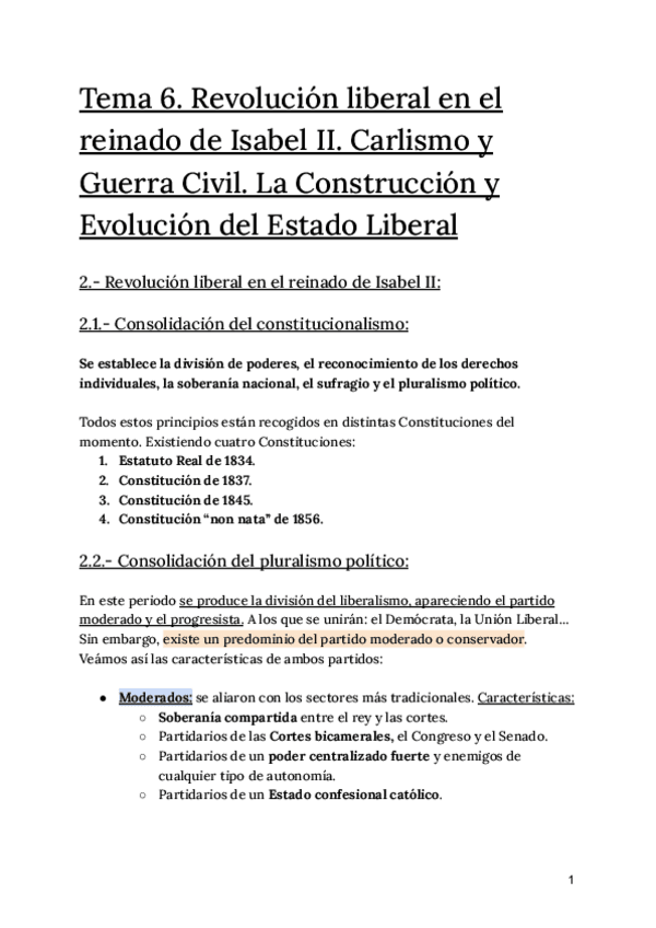 Miniatura del documento Tema-6.-Revolucion-liberal-en-el-reinado-de-Isabel-II.-Carlismo-y-Guerra-Civil.-La-Construccion-y-Evolucion-del-Estado-Liberal-Isabel-II.pdf