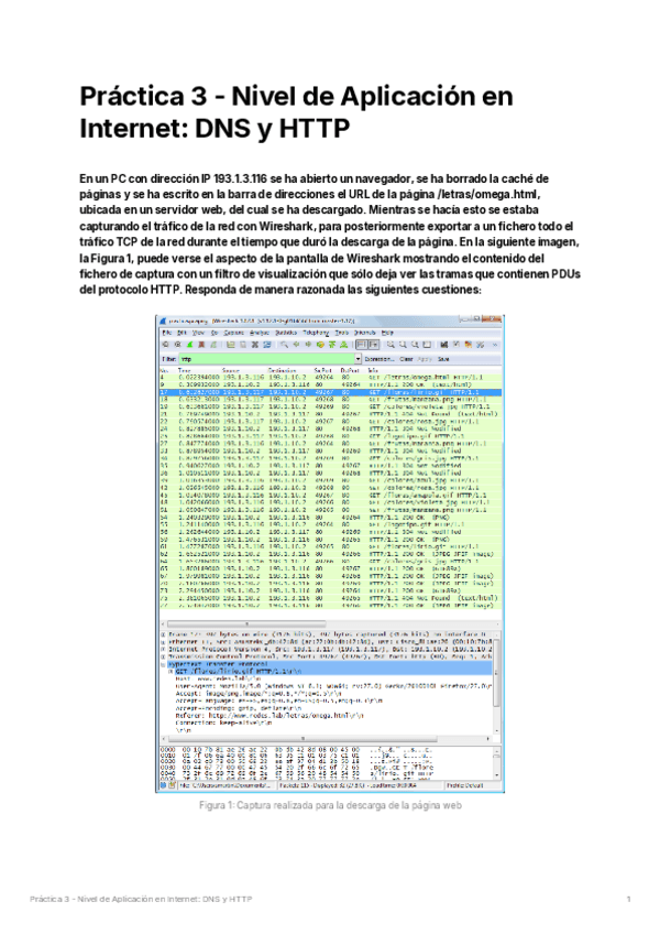 Miniatura del documento Práctica 3 - Nivel de Aplicación en Internet: DNS y HTTP.pdf